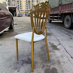 Chaises de mariage dorées populaires, nouveau design, durables, pour la <span class=keywords><strong>location</strong></span> événementielle – Offre spéciale - Product Image 4