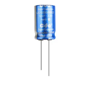 Polímero-supercondensador LIC1320Q3R8127 3.8V120F 13X20MM, condensadores de batería de alto voltaje de funcionamiento, gran capacidad, iones de litio