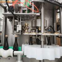 Machine de ligature de fils entièrement automatique 2000BPH pour bouteilles en verre de 750 ml de vin mousseux et champagne
