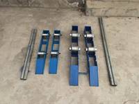 Support de bobine de câble horizontal portable robuste YILI avec rouleaux en acier |   Support de câble stable bleu/vert 1m