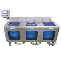 Automatische SUS304 fruit- en groentesalade was- en droogmachine met ozonontsmetting