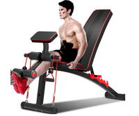 Banc de musculation réglable multi-angles robuste en métal pour usage domestique et professionnel – Vente en gros