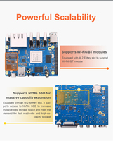 Carte de développement démo Orange Pi 5 Plus 4 GB 8GB RK3588 Module PCIE externe WIF-BT SSD 8K Orange Pi 5 Plus 16G RAM