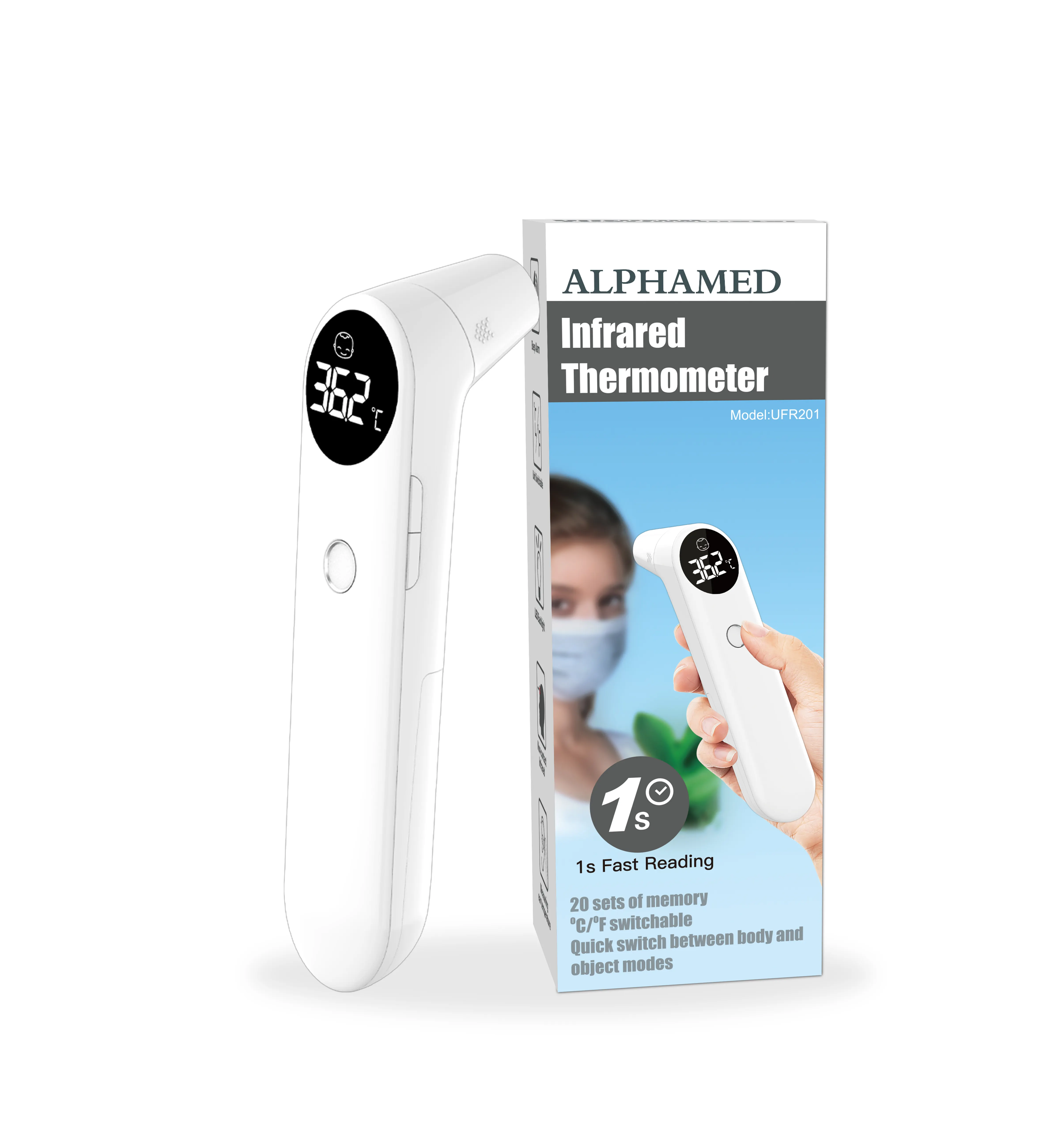 Wholesale Medical Electronic IR Digital Body Temperature Non Contact Infrared Red Fever Forehead Gun Thermometer Price For Kids