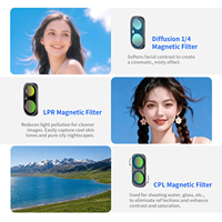 Kit de filtres d'objectif à dégagement rapide Selens Magnetic Accessories CPL VND Night Optical Glass pour Insta360 Luna Ultra