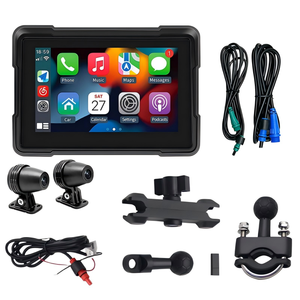 <span class=keywords><strong>Cam</strong></span>éra de tableau de bord <span class=keywords><strong>moto</strong></span> en promotion avec écran CarPlay sans fil, navigation GPS étanche et double objectif pour l'enregistrement de la conduite - Product Image 2