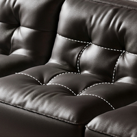 Ensemble de canapés modulaires en cuir de luxe moderne, design en forme de L, pour la maison, le bureau, l'appartement et l'hôtel, cuir véritable