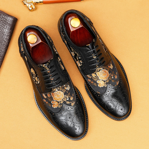 Chaussures habillées pour hommes en cuir véritable, chaussures de bureau, chaussures de costume pour hommes, chaussures élégantes en cuir formelles - Product Image 3