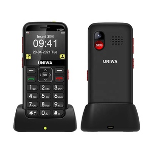 Uniwa V1000 người cao niên điện thoại 4G Bàn phím <span class=keywords><strong>QWERTY</strong></span> nút lớn với khả năng tương thích trợ thính SOS Tính năng LTE/GSM cho người cao tuổi - Product Image 2