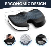 Coussins de siège orthopédiques de sol en mousse à mémoire de forme de bureau et oreiller blanc chaise assise Gel Silicone coussin de siège de refroidissement