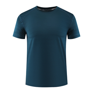 T-shirt Sportiva da Corsa di Alta Qualità ad Asciugatura Rapida, Logo Personalizzato, Poliestere con Spandex, <span class=keywords><strong>Abbigliamento</strong></span> <span class=keywords><strong>Sportivo</strong></span> per <span class=keywords><strong>Uomo</strong></span> - Product Image 2