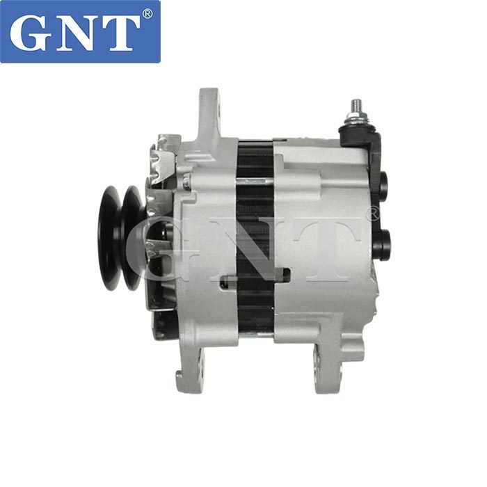 三菱ファイター6M60エンジン用 24Ｖ-80Aオルタネーター（新品エンジン外し 24V 80A Alternator for MITSUBISHI 6M60 Engine - GNT03C105-1
