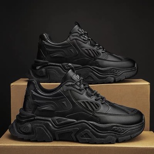 Nouvelles baskets décontractées pour hommes style coréen Printemps 2025, respirantes, blanches, rehaussantes, avec doublure en maille, design polyvalent - Product Image 4