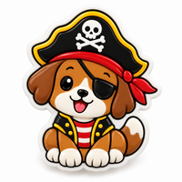 Aimant de réfrigérateur personnalisé en résine écologique, motif chat, chien, pirate, sorcier, abeille, animal, dessin animé mignon, 3D stéréo, souvenir, décoration maison et cuisine