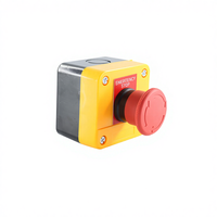 Boîtier électronique en plastique XAL-J174 10A 240V/250V, bouton poussoir rouge en forme de champignon, retour par ressort, verrouillage, libération par rotation, NO, étanche IP65