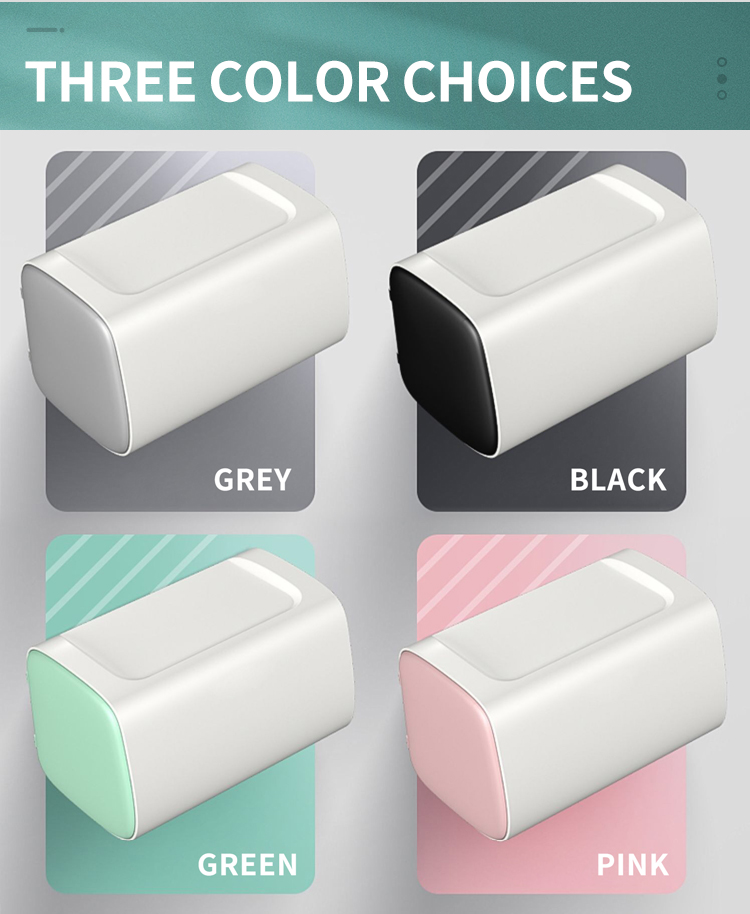 High Quality Two Sided Home Roll Toilet Paper Holder Wall Mounted Tissue Box