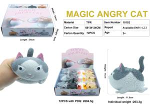 Nouveau Hot TPR Squeeze Angry Cat Squishy Toy Dépression Anxiété Soulagement <span class=keywords><strong>Stress</strong></span> Sensoriel Squishy Fidget Toy - Product Image 2