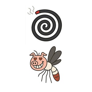 Tatuaggi temporanei colorati adesivo divertente bobina di zanzara e testa di maiale carino cartone animato tatuaggio impermeabile per la gamba del braccio del viso - Product Image 6
