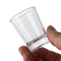 Verre à shot personnalisé avec logo, 1 oz, base lourde, en cristal sans plomb, conique, pour dégustation de tequila, vodka, bar, pub, fête, décoration