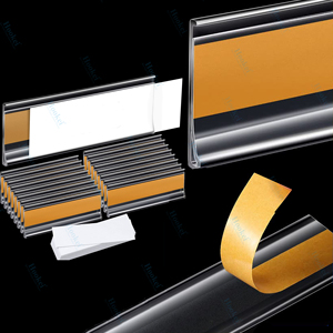 Portaetiquetas de plástico de PVC Tira de datos de extrusión Etiqueta de precio Estante de supermercado Borde Portaetiquetas de precio de estante de supermercado - Product Image 4