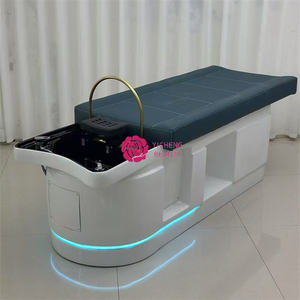 Yicheng Beauté Nouveau Design Salon De Coiffure Circulation De L'eau Tête Thérapie Chaise De Lavage Shampooing Lit à Vendre - Product Image 4