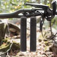 Poignées de guidon de vélo antidérapantes en caoutchouc de 22,2 mm avec bague de verrouillage pour vélos de route, VTT et BMX