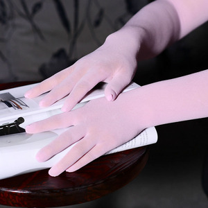 YILIMI Gants longs en tulle transparent et extensible pour <span class=keywords><strong>femme</strong></span>, parfaits pour l'été, les mariages, les occasions spéciales et le quotidien - Product Image 5