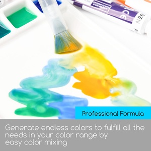 Ensemble de peinture <span class=keywords><strong>aquarelle</strong></span> MEEDEN, 24 couleurs vibrantes, tubes de 12 ml, non toxique, résistant à la lumière, pour les peintres amateurs - Product Image 5