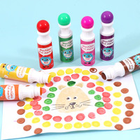 Petit MOQ, 60 ml grande capacité, 8 couleurs, marqueurs de bingo multi-usages sûrs et lavables pour la peinture à l'encre, pour les activités artistiques et créatives des enfants d'âge préscolaire