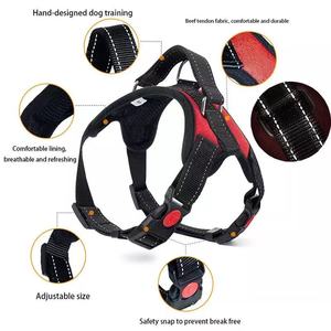 Pettorina per cani riflettente per animali domestici guinzaglio per pettorali resistente e regolabile per cani di piccola taglia di taglia media accessori per imbracature da passeggio per gatti - Product Image 6