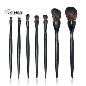 bestbewertete designer luxus marke make-up pinsel set professionell schwarz hohe qualität make-up pinsel-kit augenbrauen lippenpinsel 2024