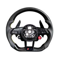 Volant semi-carbone S-Line avec bouton de démarrage pour Audi Q8 SQ8 A3 A4 B9 A5 B8 A6 C7 A7 S3 S4 RS3 RS5 RS7 RS6 C8