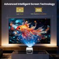 Projecteur vidéo laser 4K à courte focale, Android 14, home cinéma portable, TV 3D, résolution native 720p, projecteur de jeu sans fil 5G pour téléphone, Wi-Fi