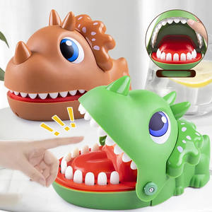 新しい楽しい指噛みおもちゃ 三角形のドラゴン＆恐竜の歯 面白い親子動物ギャグおもちゃ - Product Image 1