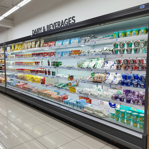 Congelador comercial de supermercado con vitrina refrigerada abierta de varios niveles - Product Image 3