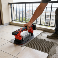 Fabrik-Bestseller Industrielle DIY Keramikfliesen-Verlegewerkzeuge Handgeführte Batteriebetriebene 260W Vibrierende Fliesenverlegemaschine Automatisch