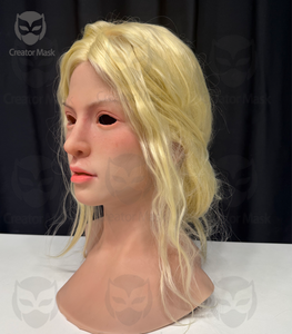 Masque facial féminin en silicone hyper réaliste pour le cinéma, le cosplay, Halloween, les fêtes <span class=keywords><strong>de</strong></span> Noël, réutilisable, respectueux <span class=keywords><strong>de</strong></span> l'environnement - Product Image 5