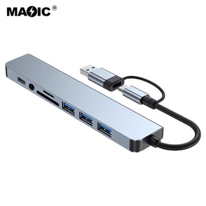 Lettore di Schede Multifunzione USB 3.0 Docking Station 8 in <span class=keywords><strong>2</strong></span> Hub USB C per Telefono Tablet e Laptop - Product Image 3