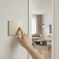 Panneau de boutons programmables Gvs Knx Waltz 2/4/6/8 touches, 1/2/3/4 gangs, interrupteurs intelligents pour la domotique, vente en gros