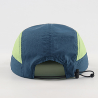 Casquette de course personnalisée à 5 panneaux, casquette de sport en mesh pour marathon avec logo réfléchissant, casquette de course à 5 panneaux pour hommes, casquette de trail running personnalisée