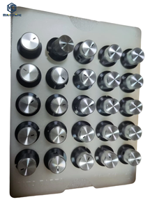 Perilla Redonda Plateada K-34, Perilla de Control Industrial, Perilla para Máquina Herramienta, Perilla de Control Giratoria, Perilla Metálica, Perilla Mecánica - Product Image 1