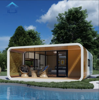 Modules d'habitation modulaires préfabriqués Apple Cabin à aménagement personnalisé 20FT/40FT, adaptés aux chambres et aux commerces