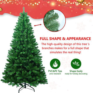 Arbre de Noël en PVC sur pied métallique de 150 cm (5 pieds) pour décoration de Noël - <span class=keywords><strong>Prix</strong></span> usine 2024 - Product Image 1
