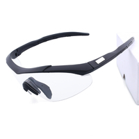 ANSI Z87.1 Lunettes tactiques Lunettes de pêche de tir en plein air Anti-UV 3 lentilles