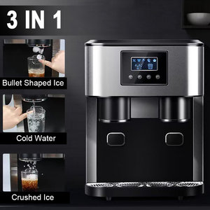 Fontaine à eau froide de table populaire 2024 avec refroidissement par compresseur, machine à glaçons et broyeur de glace 3 en 1 avec 3 robinets - Product Image 2