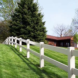 Clôtures en vinyle durable pour bétail, vente en gros, en vrac, clôture de 1,8 mètre pour sports et courses, anti-pourriture - Product Image 4