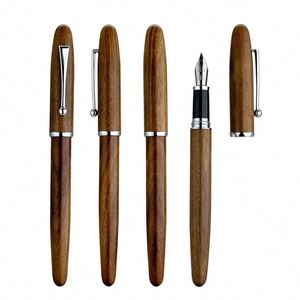 Redwood Luxury Fountain <b>Pen</b> for Students and Business Customizable Logo Advanced Ink Absorption Wood Material for Writing - Product Image 1