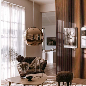 Panel Acústico Insonorizante de Poliuretano con Diseño de Esponja, Absorción de Sonido Eficaz, Panel de Madera MDF, Nogal Negro, Roble Rojo, Teca - Product Image 1