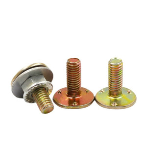 M6 M8 M10 M12 Acier au carbone DIN 15237 Zinc jaune Boulons de ceinture de godet d'ascenseur de <span class=keywords><strong>grain</strong></span> en métal galvanisé avec crocs - Product Image 4