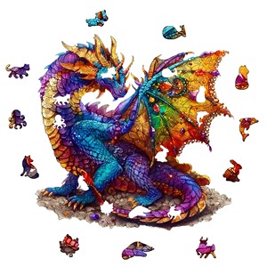 Hamaileon <strong>Diamond</strong> Dragon <strong>Puzzle</strong> Wooden Jigsaw Decorative Irregular Shaped Handmade Custom DIY <strong>Puzzle</strong> for Kids <strong>Adults</strong> - Product Image 5
